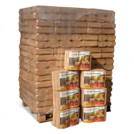 Komprimierte Holzscheite Tecsabuch Crépito: 100 % natürlich (Palette à 1 Tonne)